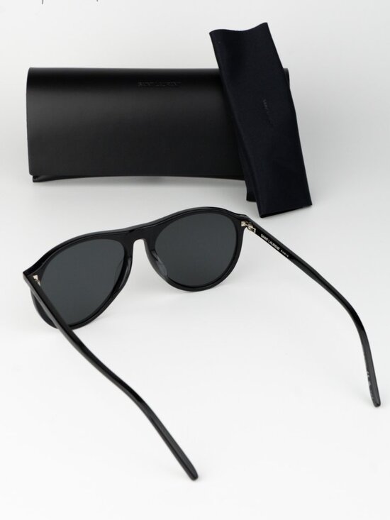 Saint Laurent Women Sunglasses Black Grey Pilot SL667 001 NEW AUTHENTIC main image 7